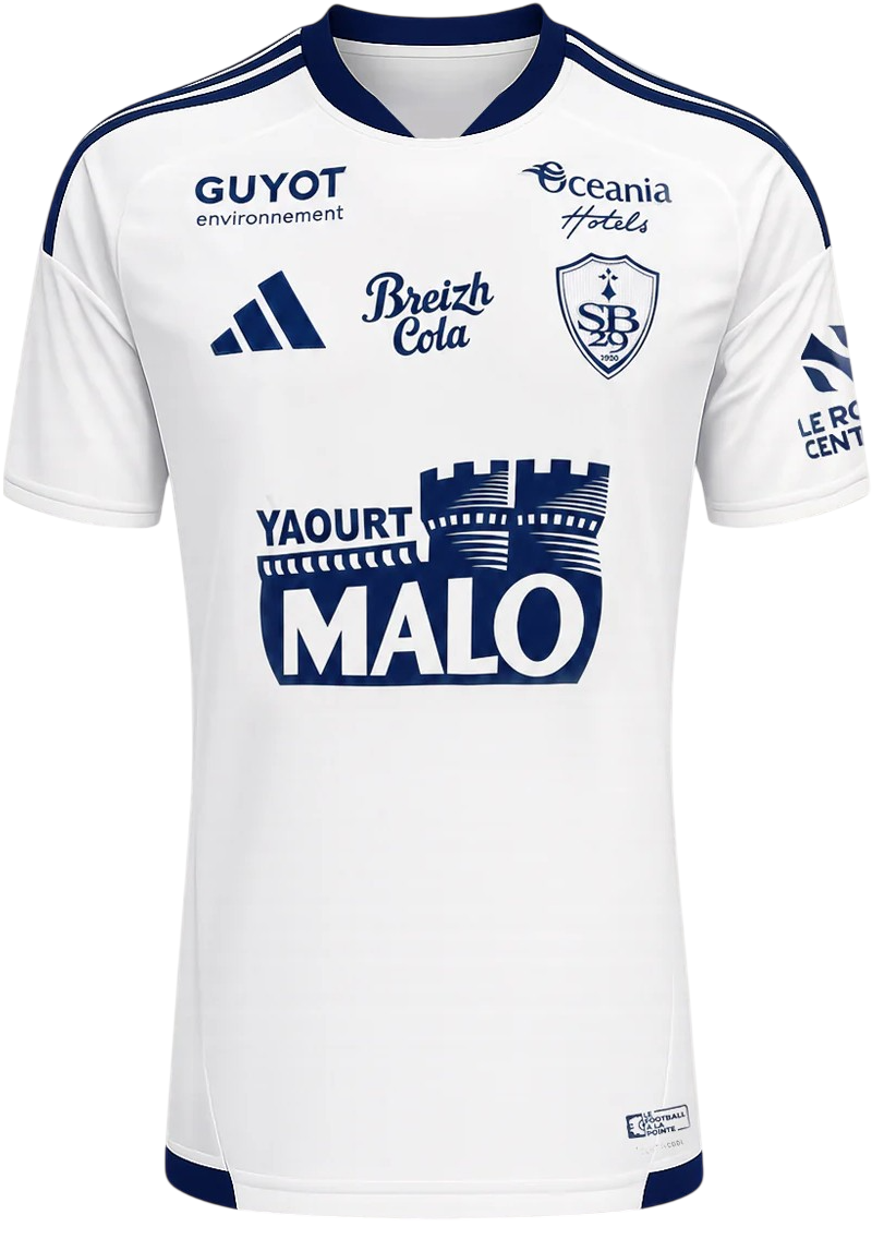 Camisa II Stade Brestois 2026 2027 Adidas oficial